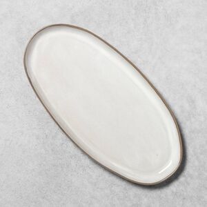 Hearth & Hand Magnolia Oval Stoneware Platter with flaw